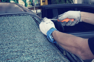 image of driver looking for auto glass repair shop near me in White Haven PA