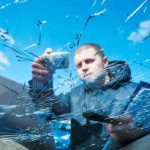 image of an auto glass technician performing an auto glass replacement quote in hometown pennsylvania