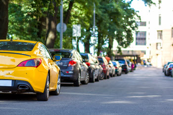 car in the shade