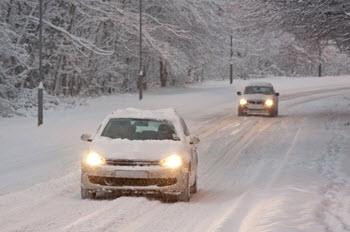 driving in snowstorm