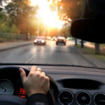 image of a driver looking out the windshield