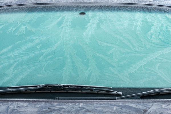 icy windshield