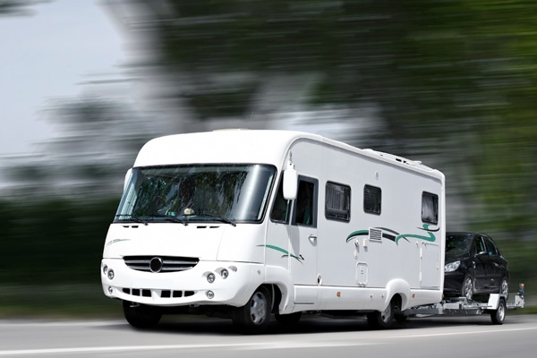 image of an rv that just got a windshield repair