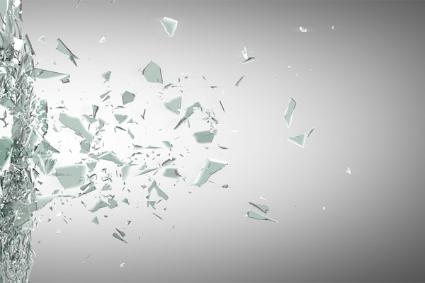 image of glass shattering