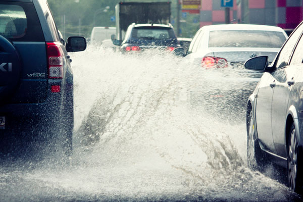 driving in the rain