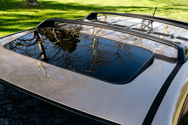 image of sunroof that was just repaired