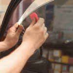 auto glass repair for a tinted car window