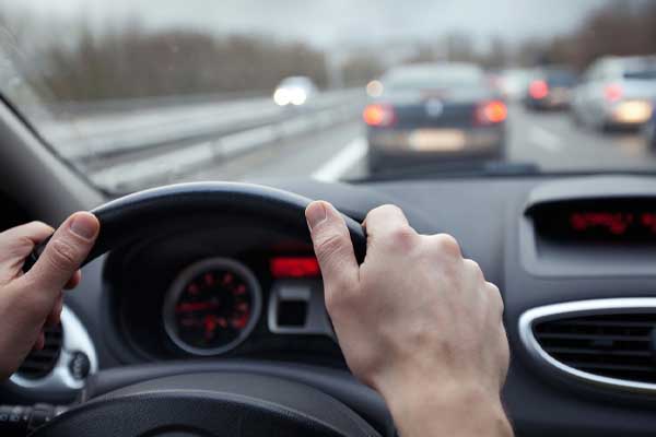 image of a driver depicting safe driving distance