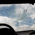 image of car accident depicting how a windshield keeps you safe